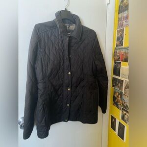 LL Bean Women’s Black Quilted Riding Jacket